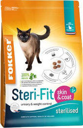 Fokker Steri-Fit Skin & Coat Katzenfutter für adulte Katzen 10 kg - 10 kg – Bild 1 von 2