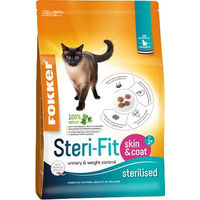 Produktbild von Fokker Steri-Fit Skin & Coat Katzenfutter für adulte Katzen 10 kg - 10 kg