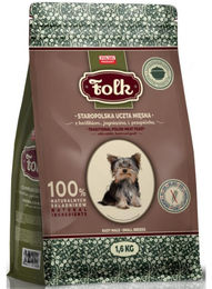 FOLK Small Breeds Trockenfutter für Hunde Adult mit Kaninchen Lamm und Wachtel Getreidefrei 1,6kg – Bild 1 von 3