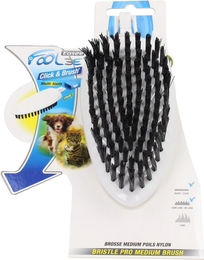 Foolee Easee Bristle-Pro Bürste für Kurzhaarige aus Nylon in Weiß, Größe Mittel – Bild 1 von 2