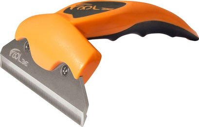 Foolee One Striegel Kamm Orange Größe L für Hund und Katze – Bild 1 von 1