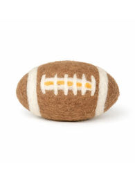 FOOTBALL BUDDY Hundespielzeug aus Schafwolle zum Apportieren und Schwimmen in Braun – Bild 1 von 1