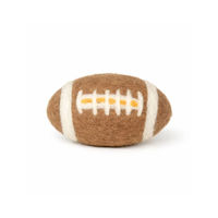 Produktbild von FOOTBALL BUDDY Hundespielzeug aus Schafwolle zum Apportieren und Schwimmen in Braun