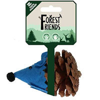 Produktbild von Forest Friends Katzenspielzeug Maus aus Filz in Blau mit Madnip