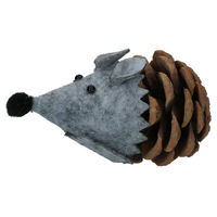 Produktbild von Forest Friends Katzenspielzeug Maus aus Filz und Tannenzapfen grau