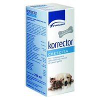 Produktbild von Formevet Korrector Crescita Nahrungsergänzung für Welpen und Kitten zur Unterstützung von Wachstum, Gelenken, Muskeln und Knochen 220 ml