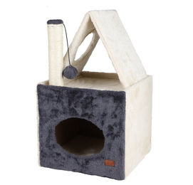 Fornord Katzenkratzbaum mit Sisal und Polyester in Beige Blau oder Grau – Bild 1 von 6