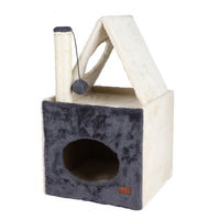 Produktbild von Fornord Katzenkratzbaum mit Sisal und Polyester in Beige Blau oder Grau