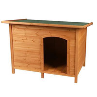 Produktbild von Fornord Mon Jardin Hundehütte aus Holz mit abnehmbarem Dach XL Braun