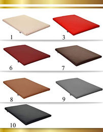FORTISLINE Hundematte M Braun 80x60 cm aus Kunstleder wasserabweisend und waschbar für kleine und mittelgroße Hunde – Bild 1 von 5