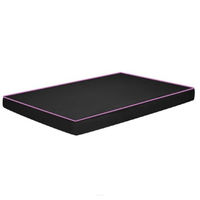 Produktbild von FORTISLINE O'Ahu Plus Hundebett Größe L Rosa mit PUR-Schaumstoff und wasserdichtem abnehmbarem Bezug 90 x 60 x 8 cm