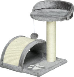 Fortuna Lai Kratzbaum Grau mit Höhle, Spielball und Sisal-Seil für Katzen bis 4 kg – Bild 1 von 1