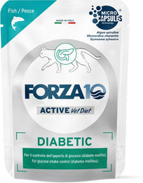 Produktbild von Forza 10 Diabetic Active Vet Diet Nassfutter für Katzen mit Fisch 12 x 80 g