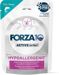 Produktbild von Forza 10 Hypoallergenic Active Vet Diet Nassfutter für Katzen mit Fisch 12 x 80 g