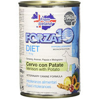 Produktbild von Forza10 Diet Low Grain Hund Nassfutter Paté Wild & Kartoffeln Hypoallergen Adult 6 x 400 g - 6 x 400 g