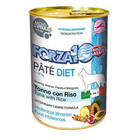 Produktbild von Forza10 Diet Thunfisch Paté mit Reis für Hunde Sensitive Monoprotein 6 x 400 g
