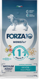 Forza10 Medium Diet Hypoallergenes Trockenfutter mit Fisch für ausgewachsene mittelgroße Hunde 12 kg - 2 x 12 kg – Bild 1 von 2