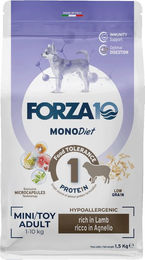 Produktbild von FORZA10 Mini & Toy Diet Hund Adult Lamm & Reis Hypoallergen Monoprotein 1,5 kg - 1,5 kg