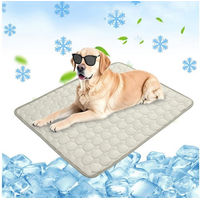 Produktbild von FOUORTUNATE-BEE Selbstkühlende Hundematte für Hunde und Katzen aus Nylon, grau, wasserabweisend, für Auto und Outdoor geeignet
