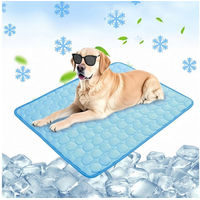 Produktbild von FOUORTUNATE-BEE Selbstkühlende Hundematte für Hunde und Katzen Blau Wasserabweisend
