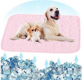 FOUORTUNATE-BEE Selbstkühlende Hundematte für Hunde und Katzen Rosa wasserabweisend aus Polyester – Bild 1 von 2
