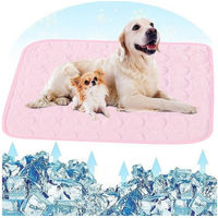 Produktbild von FOUORTUNATE-BEE Selbstkühlende Hundematte für Hunde und Katzen Rosa wasserabweisend aus Polyester