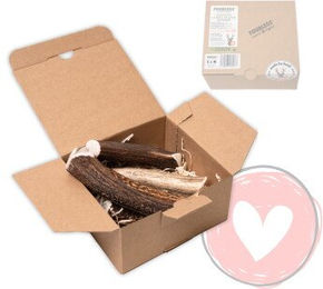 FOURLEGS Kauspaß für Hunde aus 100% Hirschgeweih Größe M Sparpaket 5 Stück – Bild 1 von 1