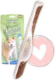 FOURLEGS Kauspaß für Hunde aus 100% Hirschgeweih halbiert Größe M – Bild 1 von 1