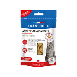 Francodex Anti-Itch Leckerlis für Katzen zur Unterstützung von Haut und Fell 65 g – Bild 1 von 1