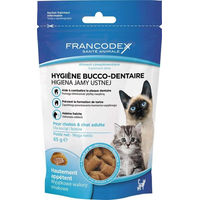 Produktbild von Francodex Dentalsnack Zahnpflege Leckerli für Katzen und Kitten mit Ente 65 g - 65 g