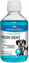 FRANCODEX Fresh Dent 2 in 1 Maulwasser für Hunde und Katzen 250 ml - 250 ml – Bild 1 von 2