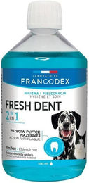 FRANCODEX Fresh Dent Mundhygiene Flüssigkeit für Hunde und Katzen 500 ml – Bild 1 von 2