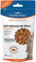 Francodex Hairball Remedy Treats Anti-Haarball Leckerlies für Kaninchen 50 g - 50 g – Bild 1 von 4