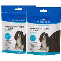 Produktbild von FRANCODEX Kauleisten Zahnpflege-Snack für Hunde Welpen und kleine Rassen vegan 2x228 g