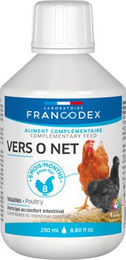 Francodex Vers O Net Ergänzungsfutter für Geflügel zur Unterstützung von Verdauung und Immunsystem 250 ml – Bild 1 von 2