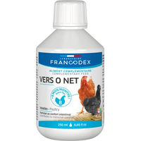 Produktbild von Francodex Vers O Net Ergänzungsfutter für Geflügel zur Unterstützung von Verdauung und Immunsystem 250 ml