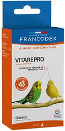 Francodex Vitarepro Ergänzungsfuttermittel Vitamintropfen für Käfig- und Volierenvögel 15 ml – Bild 1 von 4