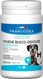 Francodex Zahnpflege Kautabletten für Hunde 60 Stück – Bild 1 von 2