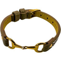 Produktbild von Frauenarmband aus Edelstahl Equestrian Shop Fano in Gold Beige Braun 15 cm bis 19 cm