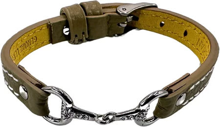Frauenarmband aus Leder Equestrian Shop Fano in Beige und Braun ohne Strass – Bild 1 von 1