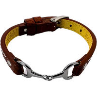 Produktbild von Frauenarmband aus Leder in Braun von Equestrian Shop Fano ohne Strass