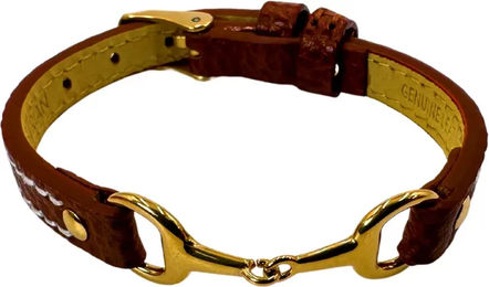 Frauenarmband Equestrian Shop Fano aus Edelstahl in Gold und Braun ohne Strass – Bild 1 von 1