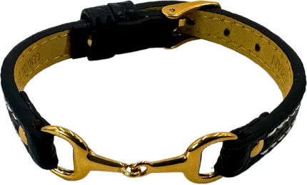 Produktbild von Frauenarmband Fano aus Edelstahl in Gold und Schwarz ohne Strass