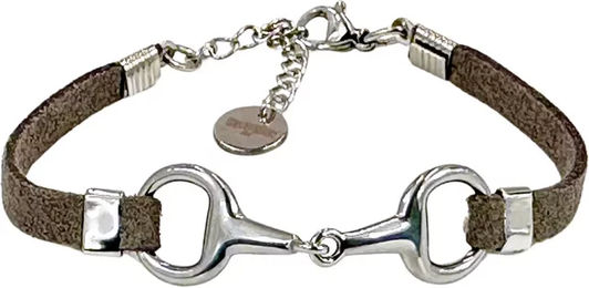 Produktbild von Frauenarmband Lilo von Equestrian Shop aus Edelstahl in Gold Grau Braun