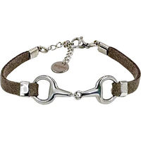 Produktbild von Frauenarmband Lilo von Equestrian Shop aus Edelstahl in Gold Grau Braun