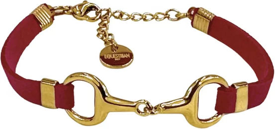 Produktbild von Frauenarmband Lilo von Equestrian Shop aus Edelstahl in Gold Rosa Rot