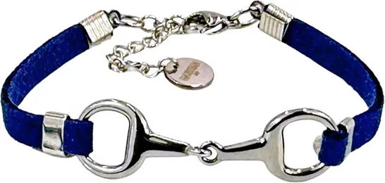 Produktbild von Frauenarmband Lilo von Equestrian Shop aus Edelstahl in Gold und Blau