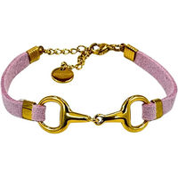Produktbild von Frauenarmband Lilo von Equestrian Shop aus Edelstahl in Gold und Rosa 15 cm bis 19 cm