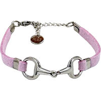 Produktbild von Frauenarmband Lilo von Equestrian Shop aus Edelstahl in Gold und Rosa mit verstellbarer Länge 15 cm bis 19 cm