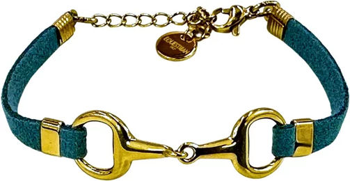 Frauenarmband Lilo von Equestrian Shop aus Edelstahl in Gold und Türkis – Bild 1 von 1